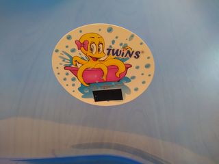 Bañera bebé azul plástico rígido, bañerita.