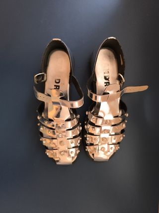 Cangrejeras Sandro plateadas