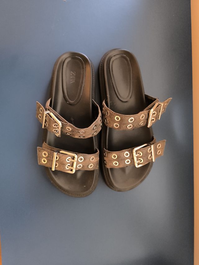 Sandalias Zara - Plataforma - Tachuelas