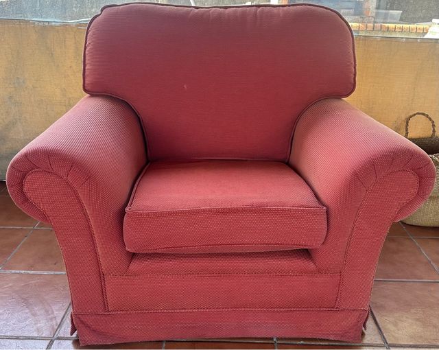 Sillón rojo - Tela