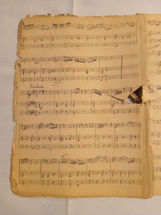 Solfeo manuscrito antiguo 1868-1891