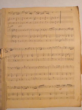 Solfeo manuscrito antiguo 1868-1891