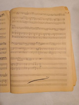Solfeo manuscrito antiguo 1868-1891