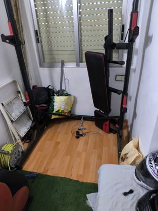 Rack musculación Decathlon y accesorios 