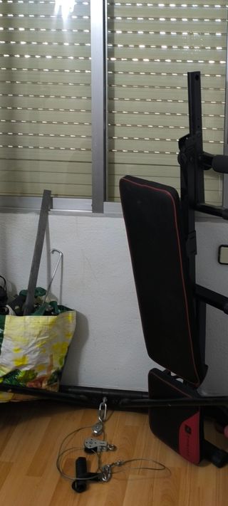 Rack musculación Decathlon y accesorios 