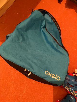 Patines en línea niños 28-30, protectores 
Mochila