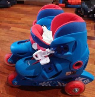 Patines en línea niños 28-30, protectores 
Mochila