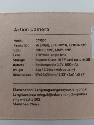 Crosstour CT9000 Action Cam - Nuova