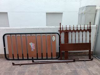 Cama 90cm Body Flex - Cabecera madera