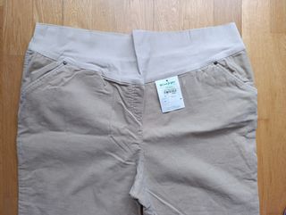 Pantalones premamá beige El Corte Inglés L