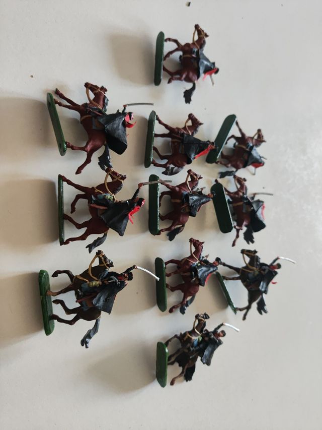 11 miniaturas Cosacos a caballo