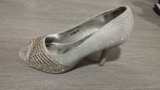 Tacones Plata - 38