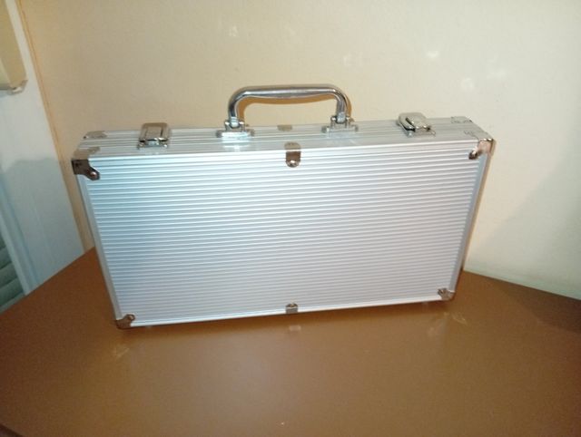 Maletín aluminio fichas póker