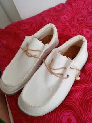 Mocasines blancos nº 42