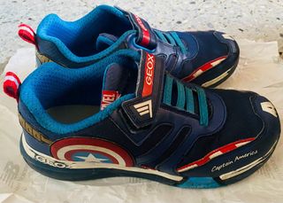 Zapatillas Geox con velcro, Cápitan América
