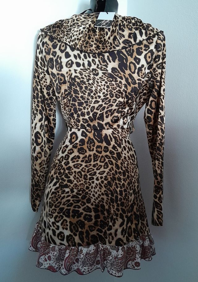 Vestito Missguided Leopardo Tg S/36 Nuovo