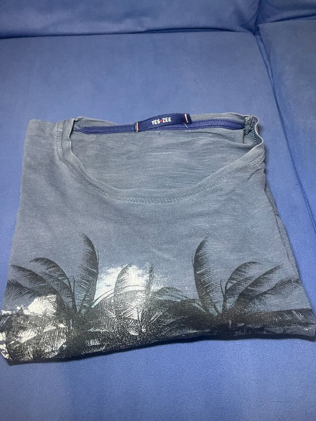 T-shirt Yes Zee blu - tg L