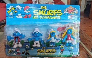 Pitufos - Blister con cuatro figuras 