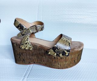 Sandalias cuña Ash 40 serpiente