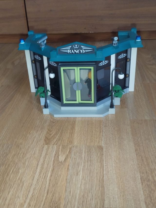 Banco Playmobil con caja fuerte