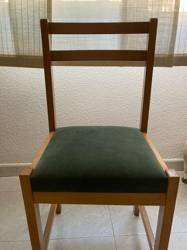 3 sillas comedor madera - vintage