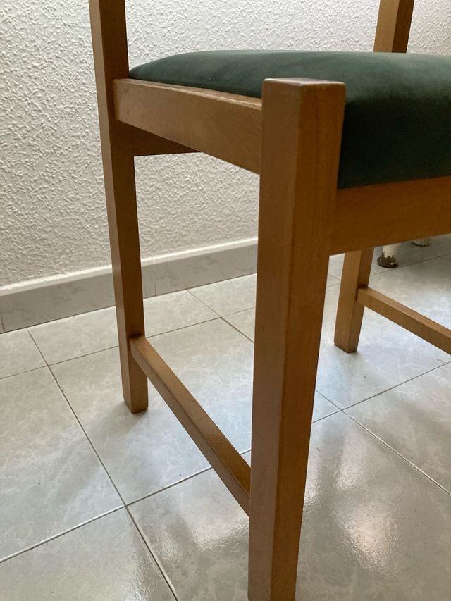 3 sillas comedor madera - vintage
