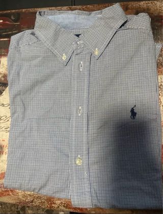 Camisa Ralph Lauren niño T. 16 y regalo Bass Pant.