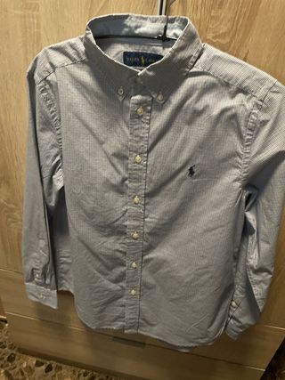 Camisa Ralph Lauren niño T. 16 y regalo Bass Pant.