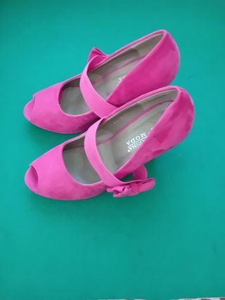Scarpe tacco rosa - n.38