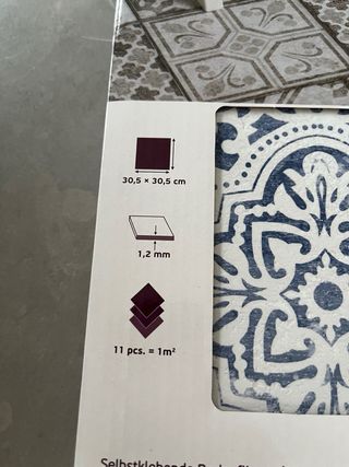 Suelo vinílico baño - 2 packs