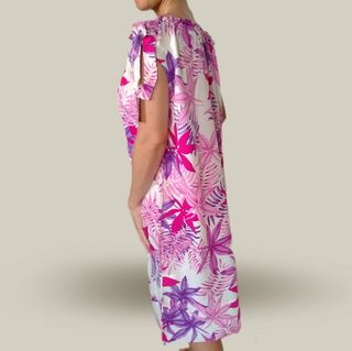 Vestido flores rosa-morado