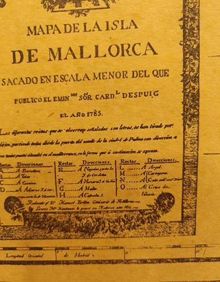 Mapa antiguo Mallorca
Manacor pueblo