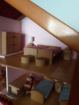 Casa Muñecas Madera Años 90