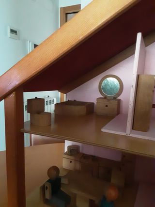 Casa Muñecas Madera Años 90