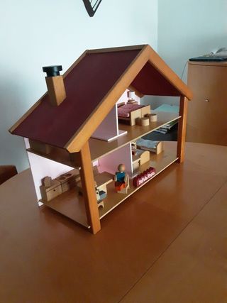 Casa Muñecas Madera Años 90