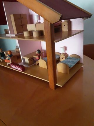Casa Muñecas Madera Años 90