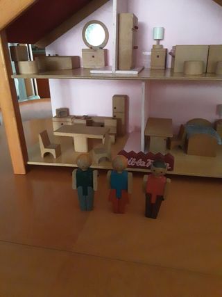 Casa Muñecas Madera Años 90