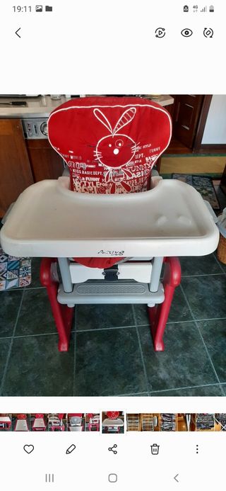 Trona bebé Chicco - roja