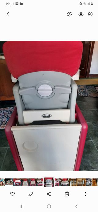 Trona bebé Chicco - roja