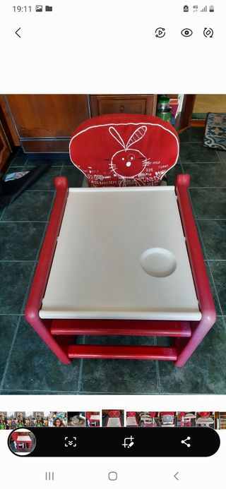 Trona bebé Chicco - roja