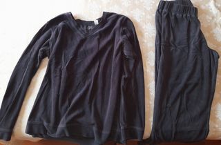 Pigiama donna - velluto nero