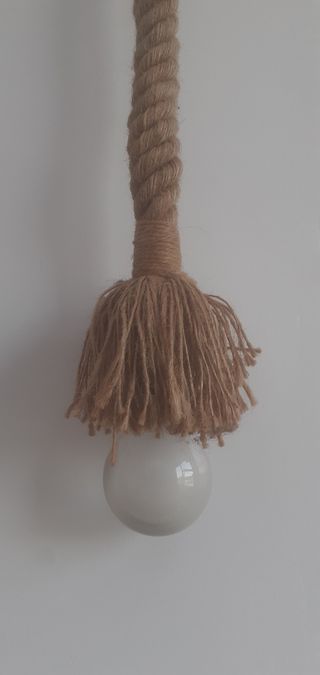 Lámpara de cuerda / yute beige