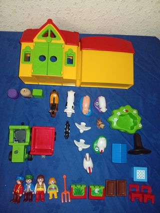 Playmobil 1 2 3 Granja ref 6962 - Tractor ref 6715