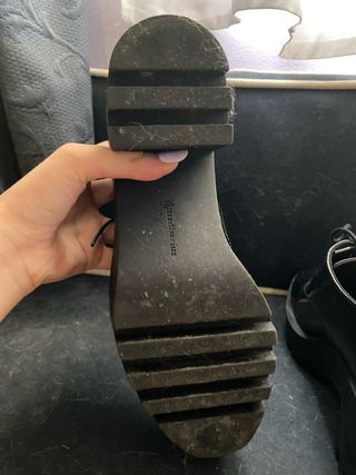 Zapatillas Stradivarius plataforma negras