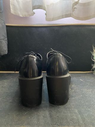 Zapatillas Stradivarius plataforma negras
