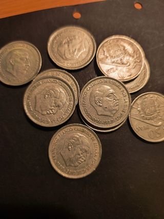 MONEDAS 50 PESETAS 1957*67