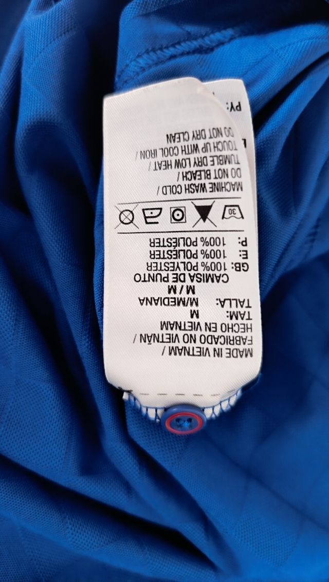 Polo Adidas vintage azul M