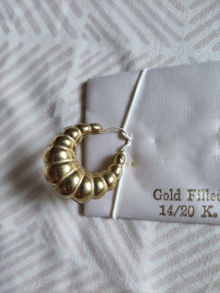 Pendientes aro dorados