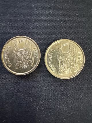 2 Monedas 5 Ptas Murcia