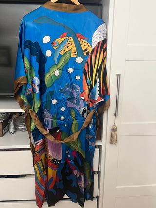 Kimono seda pintado a mano
